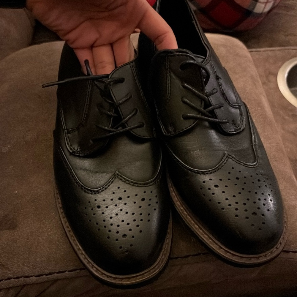Black dress shoes worn one time!